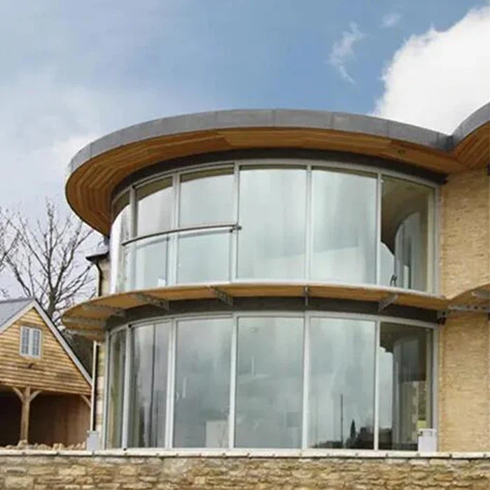 Curved Aluminium Windows actual product
